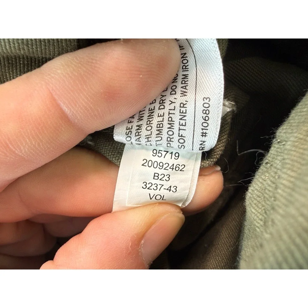 Duluth Trading Co DuluthFlex Fire Hose Bib Overalls Olive Green Womens XL-29 - Picture 8 of 11